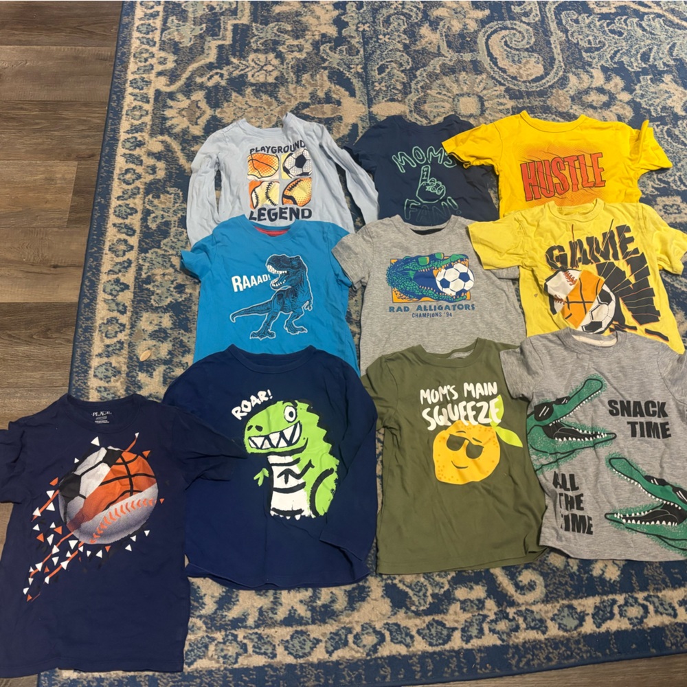 Little Boys 5t shirt lot 
2 long sleeve and 8 short sleeve 
Smokefree
